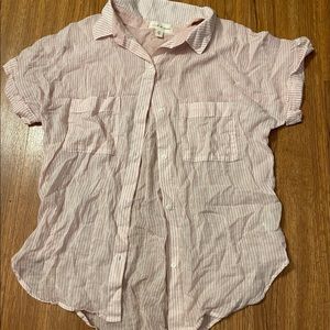 Cloth and Stone lightweight button up tee, size S